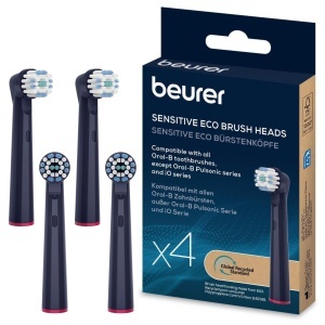 Perii de schimb Beurer TB Sensitive Eco, 4 bucati, compatibile cu Oral-B, perii din materiale regenerabile, durete moale - Img 1