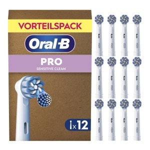 Perii de schimb Oral-B Pro Sensitive Clean, 12 bucati, curatare blanda, X-Borste