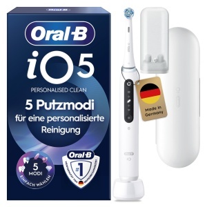 Periuta de dinti electrica Oral-B iO Series 5, Alb, 5 programe, tehnologie magnetica