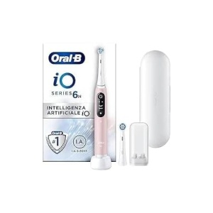 Periuta de dinti electrica Oral-B iO Series 6N, Bluetooth, 5 moduri de curatare, AlbRoz