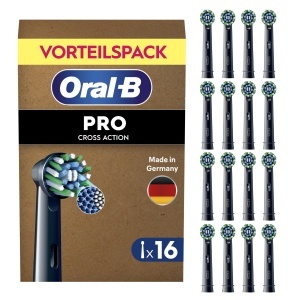 Periuta de dinti electrica Oral-B Pro CrossAction, 16 bucati, negru