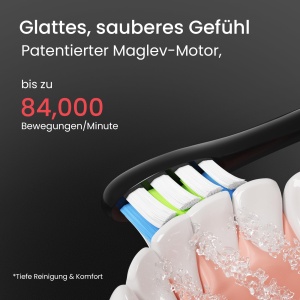 Periuta electrica Oclean X Series Pro Elite, 7 capete, neagra, cu incarcare wireless - Img 4