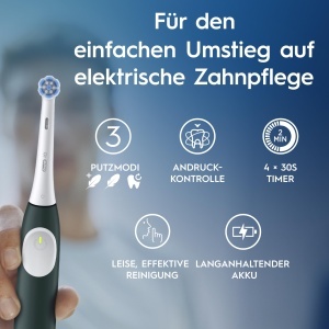Periuta electrica Oral-B iO Series 2 Verde 3 moduri de curatare cu etui de calatorie - Img 5