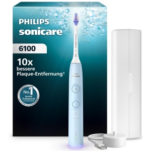 Periuta electrica Philips Sonicare 6100 HX740602, 2 moduri de curatare, culoare albastra