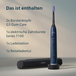 Periuta electrica Philips Sonicare 7100 HX742301, 4 moduri de curatare, 3 intensitati, albastru marin - Img 10