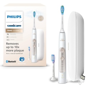 Periuta electrica Philips Sonicare ExpertClean 7500, alb-aurie, 4 moduri de curatare