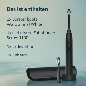 Periuta electrica Philips Sonicare Series 3100, 31.000 miscarimin, Neagra - Img 9