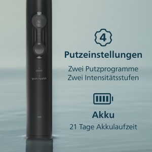 Periuta electrica Philips Sonicare Series 4000 HX404452, 4 programe, senzor de presiune, autonomie 21 zile, negru - Img 5