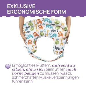 Perna de alaptare Boppy Deluxe, ergonomica, cu husa detasabila, 0 luni - Img 2