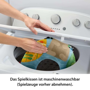 Perna de sprijin Fisher-Price pentru bebelusi cu tema padurii, 2 jucarii incluse - Img 5