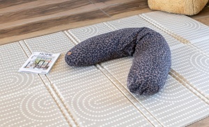 Perna multifunctionala BEABA Big Flopsy, 170 cm, pentru somn si alaptare, culoare leopard - Img 7