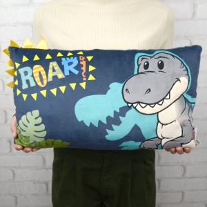 Perna NICI Dino Tony-Rex 43x25 cm Albastra Plus Moale Decorativa pentru Copii si Adulti - Img 2