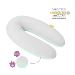 Perna pentru alaptare si sarcina Badabulle Fluffy, 150cm, ergonomica - Img 3