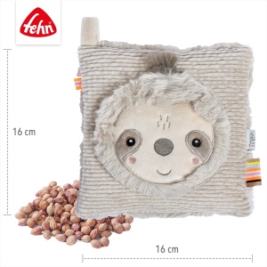 Perna termica Fehn Kirschkernkissen Faultier 16x16 cm pentru caldura si racoare lavabila - Img 5