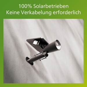 Philips Ashlyn Solar Spot/Lampa de perete pentru exterior, 2700 K, 150 lm, Negru - Img 6