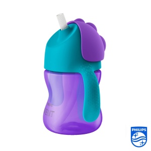 Philips AVENT SCF796/02 Pahar de paie, silicon, violet - Img 2