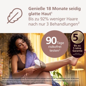 Philips Lumea 9900 Series, dispozitiv de epilare IPL, alternativa la epilarea cu laser, tehnologie SenseIQ si SkinAI, 4 atasamente pentru corp, fata, linia bikinilor, baterie si functionare la retea, BRI951/00 - Img 2