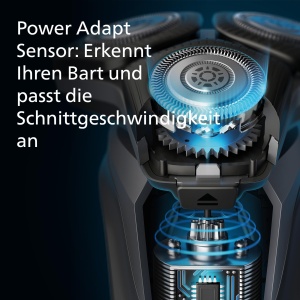 Philips Shaver Series 5000 - Aparat de ras electric in gri carbon cu 1 aparat de tuns pliabil integrat, geanta moale, capac de protectie si statie de incarcare (model S5887/13) - Img 4