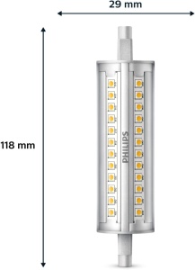 Philips Stab-LED R7S 118 mm 100W Lumina Neutra Dimmabil Consum Redus - Img 2