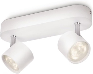 Philips Star Lampa de tavan/perete reglabil WarmGlow 11,5 W, 2700 K, lumina alba calda, alb, IP20, antireflexie - Img 4
