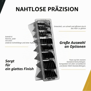 Pieptene pentru tuns Wahl Multi-Cut, 3-25 mm, Nylon, Negru - Img 4