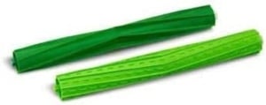 Piese originale iRobot - 1 set de doua perii de cauciuc de rezerva pentru toate pardoselile - 1 x verde deschis si 1 x verde inchis - Compatibil cu seria Roomba s