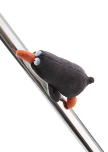 Pinguin de Plus NICI Jorge Thunder 12cm - gri, cu magnet in burta