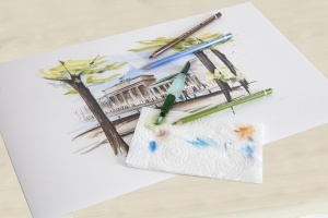 Pinsel cu rezervor Faber-Castell Art Graphic 6 ml, sintetice, pentru acuarela - Img 4