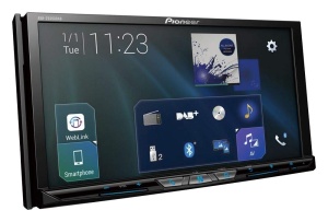 Pioneer AVH-Z9200DAB 2-DIN-Multimedia Player, ecran tactil 7-Zoll ClearType, Smartphone-Anbindung, Apple Car Play, Android Auto, USB, Bluetooth, 13-Band-Grafikequalizer
