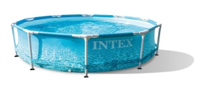 Piscina Intex 10FT X 30IN cu Cadru Metalic pentru Plaja