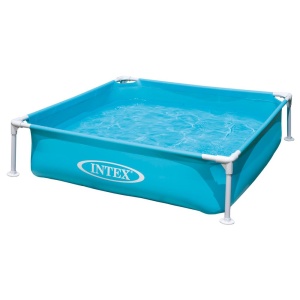 Piscina Mini Frame Intex 57173NP, 122x122x30 cm, Capacitate 337 Litri, Albastra