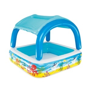 Piscina pentru copii Bestway Canopy Play 147x147x122 cm cu acoperis detasabil