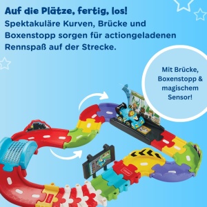 Pista de curse VTech Tut Tut Baby Flitzer cu masinuta sport inclusa - Img 2