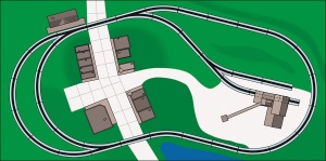 Pista de tren Bachmann Snap-Fit E-Z Track, 45 piese, otel, HO - Img 5