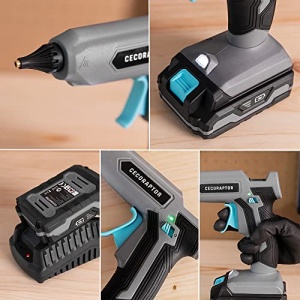 Pistoale de lipit Cecotec CecoRaptor Perfect Fix 2020 Advance. Pistol de lipit de 20 V, 2.000 mAh alimentat cu baterii, compatibil cu betisoare de lipici cu diametrul de 11 mm si lungimea de 150 mm - Img 6