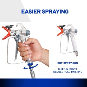 Pistol de pulverizare fara aer Graco 243012 SG3 cu filtru, duza si suport pentru duza - pentru Magnum A20, A30, A45, A60, A80, A100, ProS19, ProS21 - Img 7