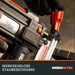 Pistol de unghii WORX WX842.9 18GA, 20V, fara acumulator si incarcator - Img 4