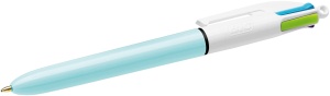 Pix BIC 4 Culori Fun, 12 buc, Pastel Albastru, Scriere 0.4 mm - Img 2