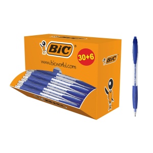 Pix BIC Atlantis Classic, 0.4 mm, Albastru, Set 36 bucati