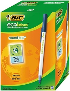 Pix BIC ECOlutions Round Stic, 0,4 mm, 60 bucati, culoare albastra