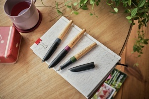 Pix cu cerneala STABILO Grow, design din lemn, ergonomic, reutilizabil - Img 4