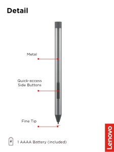 Pix digital Lenovo Digital Pen 2, Multicolor, Plastic - Img 6