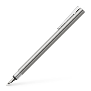 Pix Faber-Castell Neo Slim din otel inoxidabil argintiu, cu varf Extra Fina