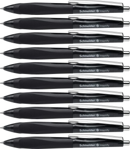 Pix Schneider Haptify 135301, 10 bucati, negru, mina medie