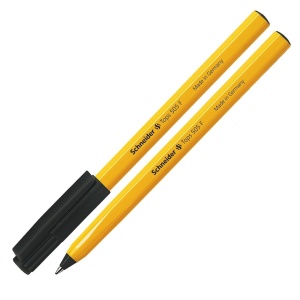 Pix Schneider Tops 505 F, 50 bucati, cu varf din otel inoxidabil, negru