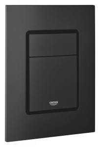 Placa de actionare GROHE Skate Cosmopolitan, phantom black, 130x172mm, economisire apa