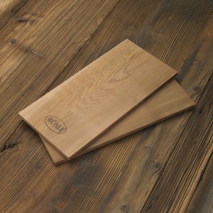 Placa de Aromatizare Rosle lemn de cedru 2-tlg., 40 x 19,5 cm, Natur, Reutilizabila - Img 2