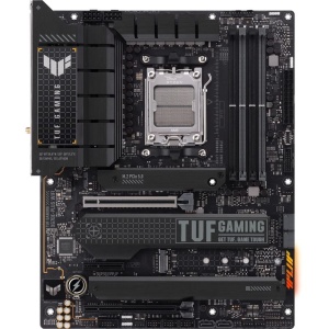 Placa de baza pentru jocuri ASUS TUF Gaming X670E-PLUS WiFi 6E AM5 (LGA 1718) Ryzen 7000 ATX (16 niveluri de putere, PCIe(r) 5.0, memorie DDR5, patru sloturi M.2, LAN de 2,5 GB, USB 4, iluminare Aura RGB)