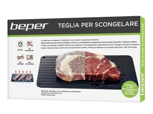Placa de decongelare Beper AC.116, AluminiuTeflon, Negru, Rapid - Img 6