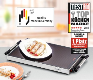 Placa de incalzire Rommelsbacher WPR 305E Floatglas Reglabila 40-105degC 300W - Img 4